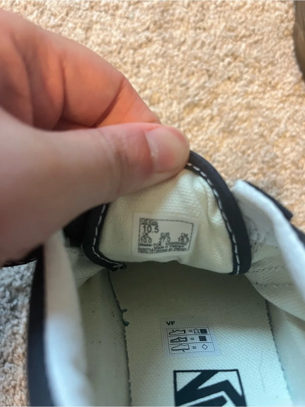 Kids Vans Hook-and-Loop Sneakers
